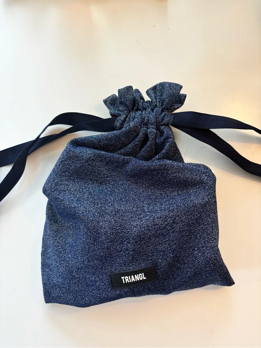 Triangl swimwear Navy Blue Shimmer Bikini Set
